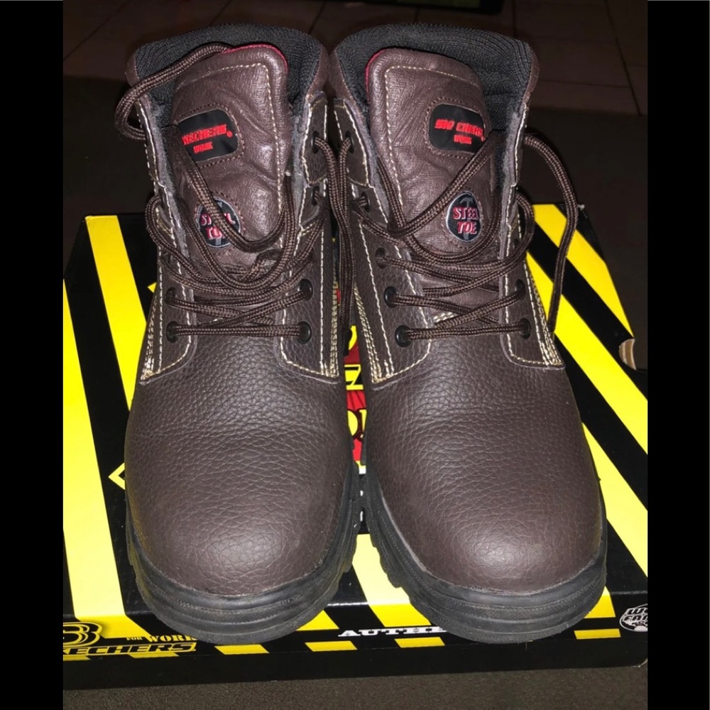 Skechers Like New Steel Toe Work Boots Sz 9